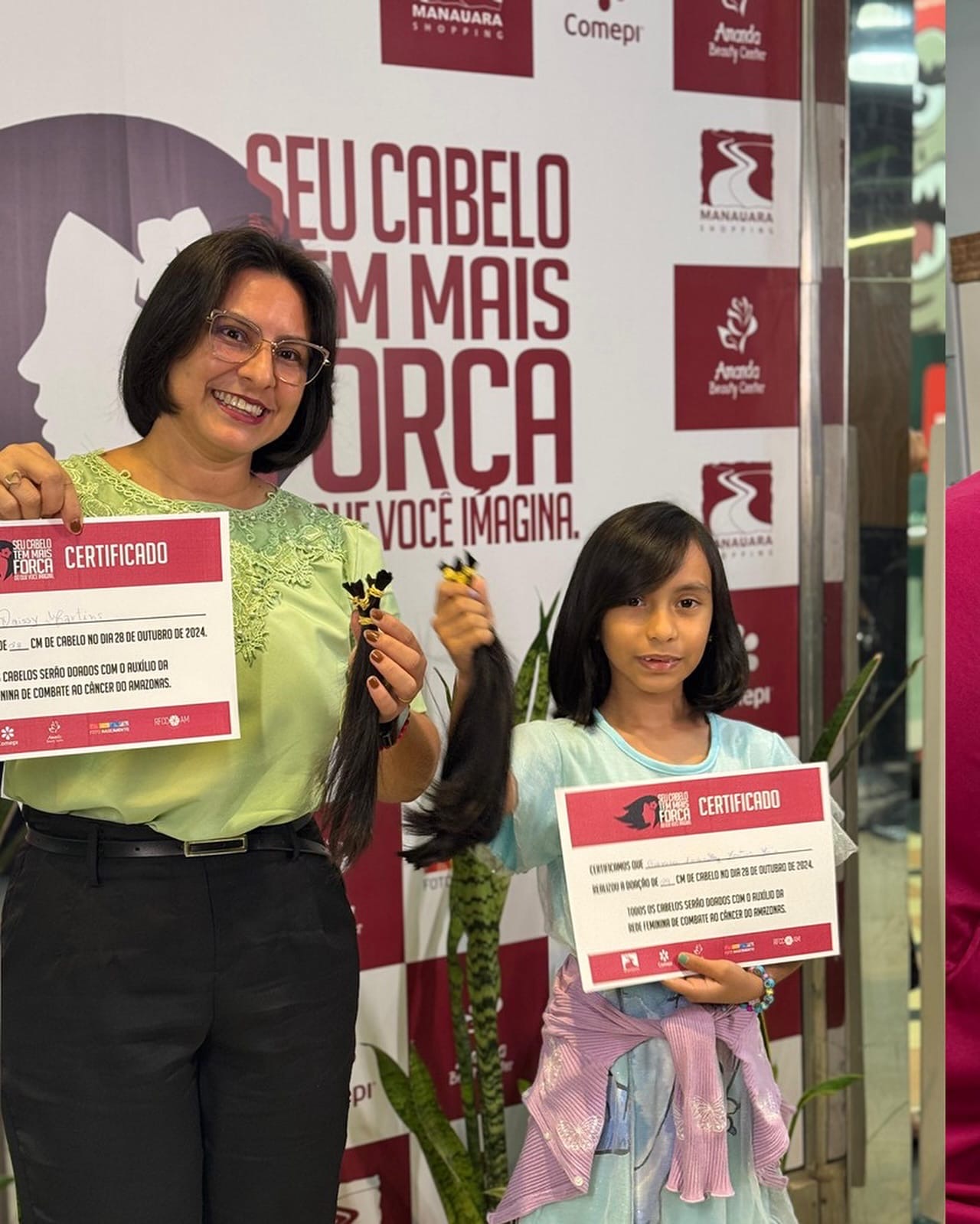 Manauara Shopping e Amanda Beauty lançam campanha de doação de cabelos para mulheres em tratamento de câncer no Amazonas